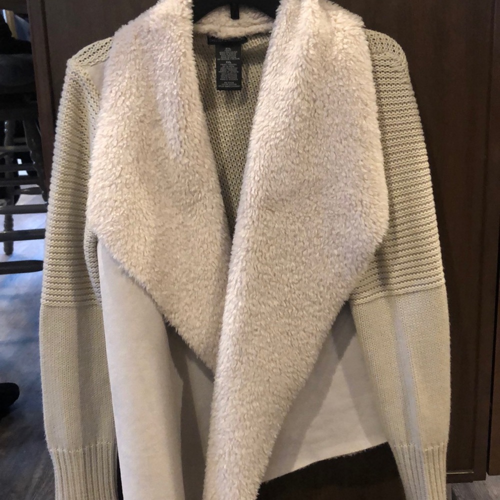 Faux fur sweater